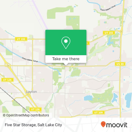 Five Star Storage map