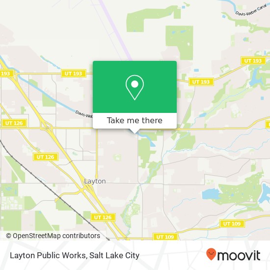 Layton Public Works map