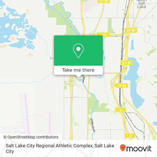 Salt Lake City Regional Athletic Complex map