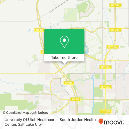 University Of Utah Healthcare - South Jordan Health Center map