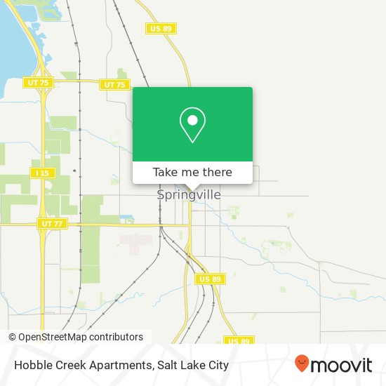 Mapa de Hobble Creek Apartments