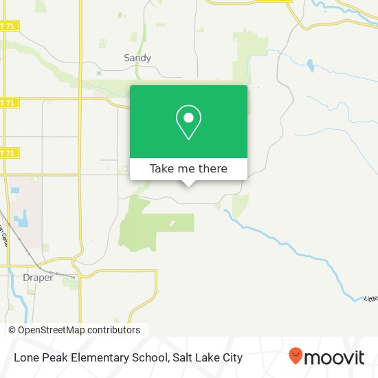 Lone Peak Elementary School map