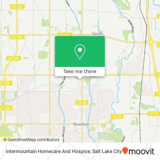 Intermountain Homecare And Hospice map