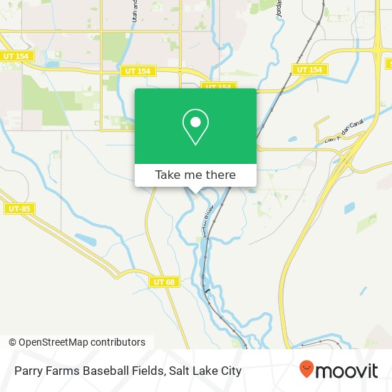 Parry Farms Baseball Fields map