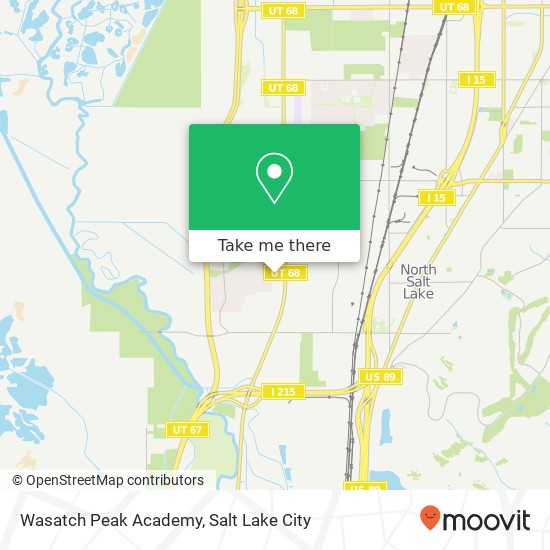 Mapa de Wasatch Peak Academy