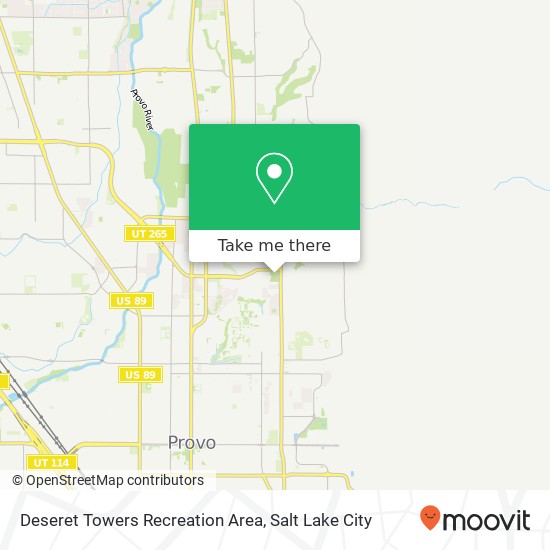 Mapa de Deseret Towers Recreation Area