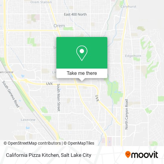 Mapa de California Pizza Kitchen