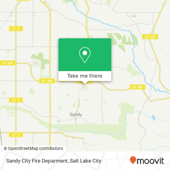 Sandy City Fire Deparment map