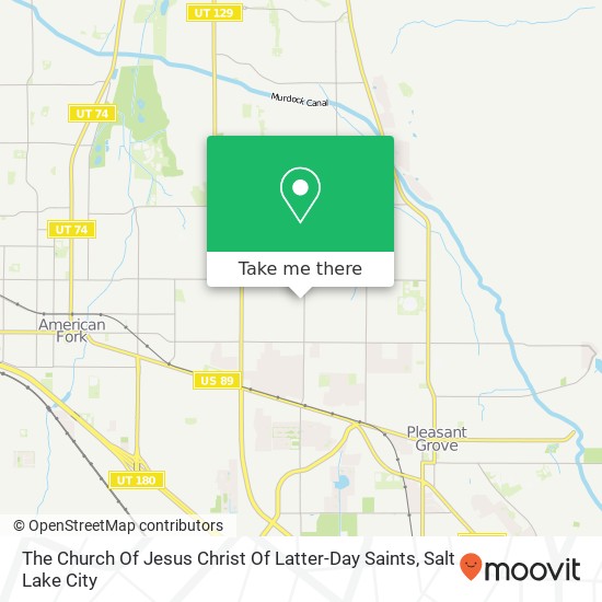 Mapa de The Church Of Jesus Christ Of Latter-Day Saints