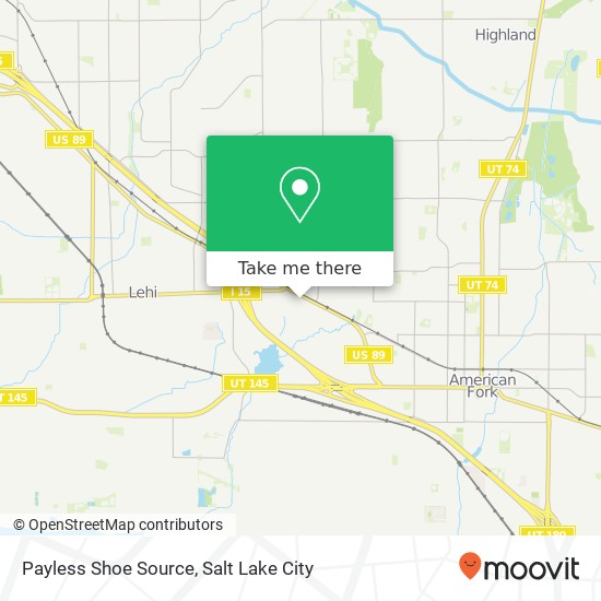 Payless Shoe Source map