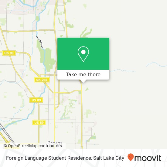 Foreign Language Student Residence map