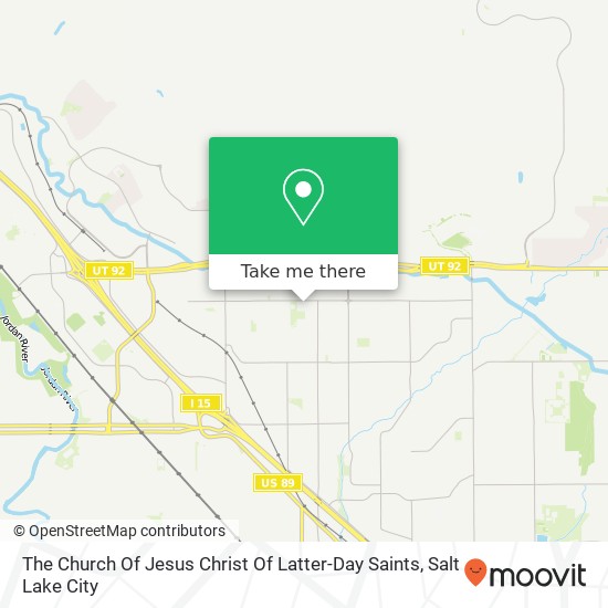 The Church Of Jesus Christ Of Latter-Day Saints map