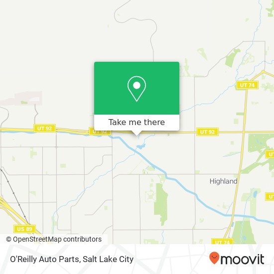 O'Reilly Auto Parts map