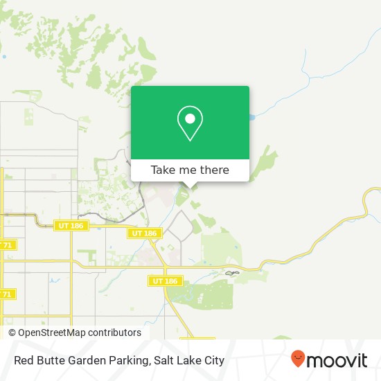 Red Butte Garden Parking map