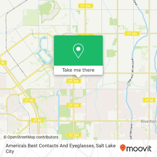 America's Best Contacts And Eyeglasses map