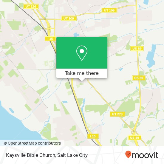 Kaysville Bible Church map