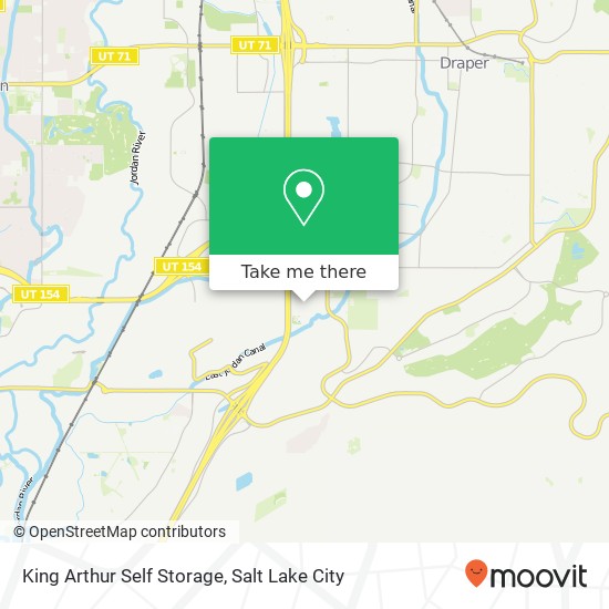 King Arthur Self Storage map