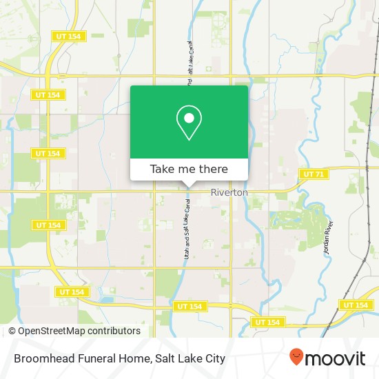Broomhead Funeral Home map