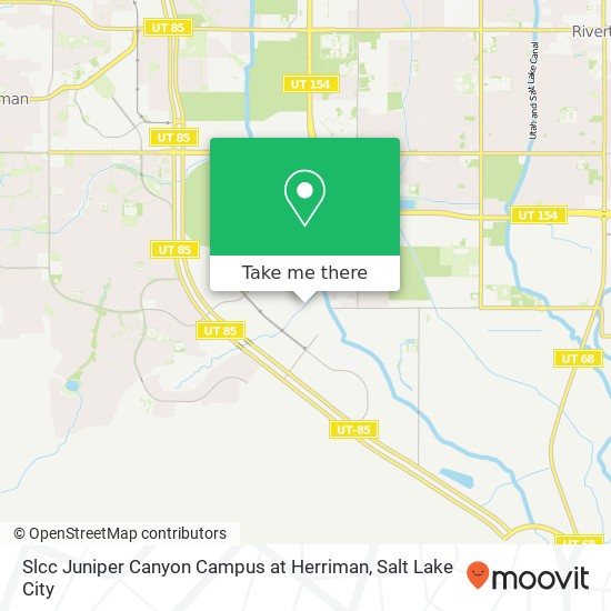 Mapa de Slcc Juniper Canyon Campus at Herriman