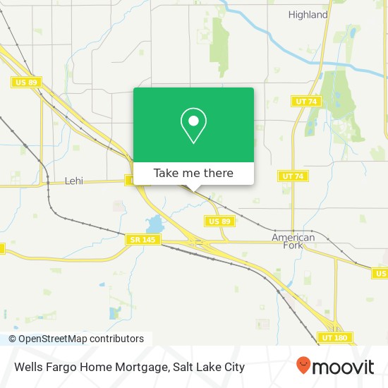 Mapa de Wells Fargo Home Mortgage