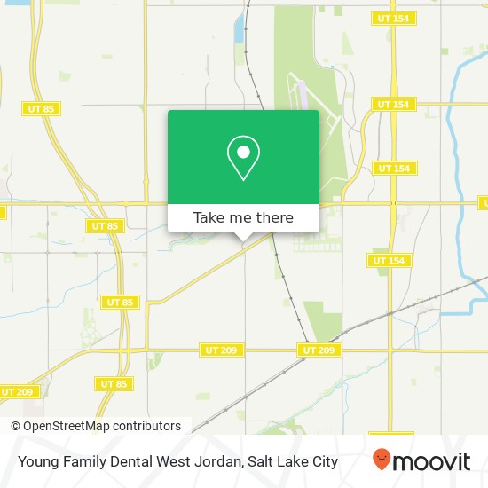 Young Family Dental West Jordan map