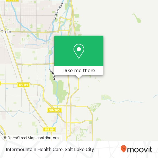 Intermountain Health Care map