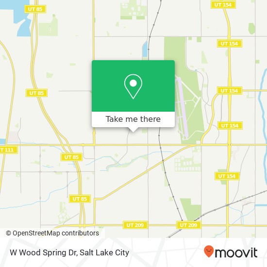 W Wood Spring Dr map