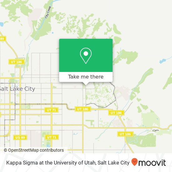 Mapa de Kappa Sigma at the University of Utah