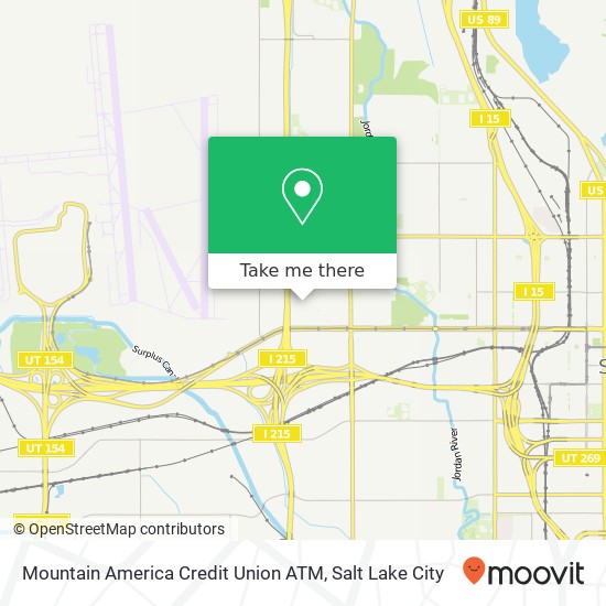 Mapa de Mountain America Credit Union ATM