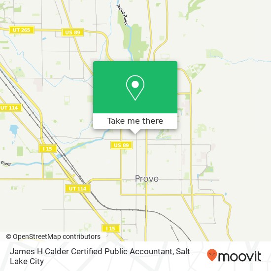 James H Calder Certified Public Accountant map