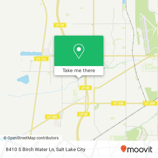 Mapa de 8410 S Birch Water Ln