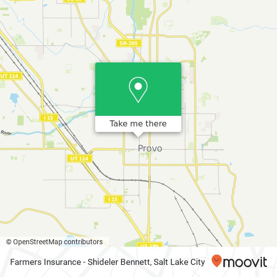 Farmers Insurance - Shideler Bennett map