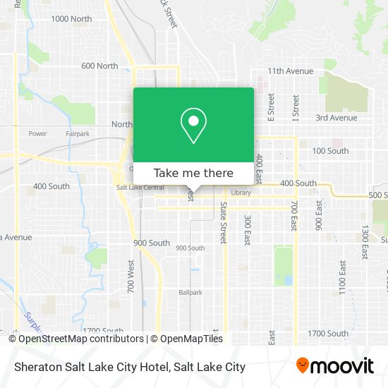 Mapa de Sheraton Salt Lake City Hotel
