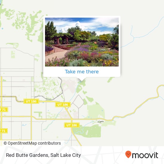 Red Butte Gardens map