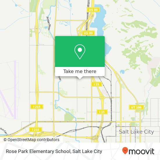 Rose Park Elementary School map