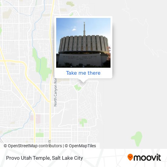 Provo Utah Temple map