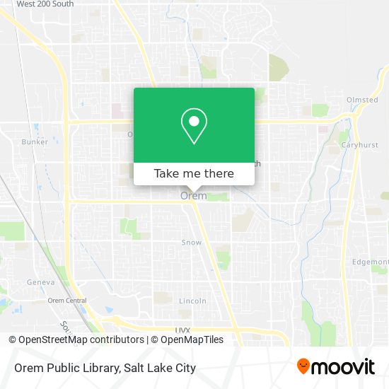Orem Public Library map