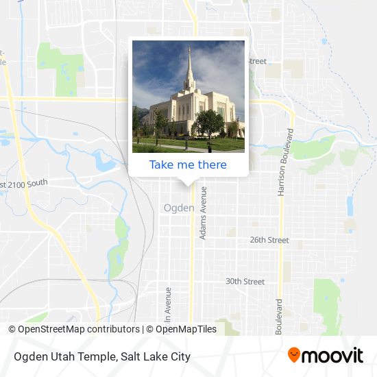 Mapa de Ogden Utah Temple