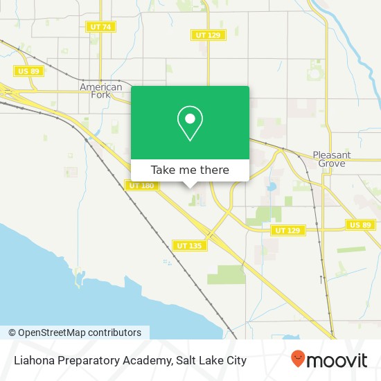 Mapa de Liahona Preparatory Academy