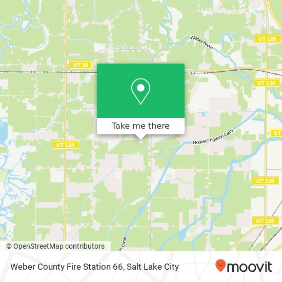 Weber County Fire Station 66 map
