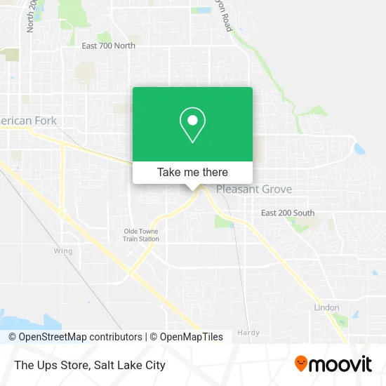 The Ups Store map