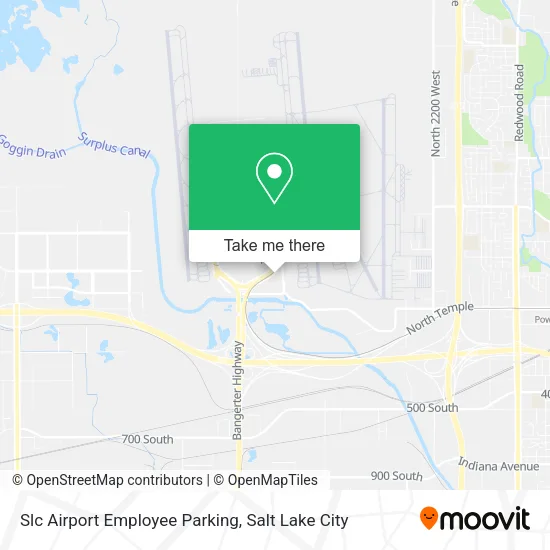 Slc Airport Employee Parking map