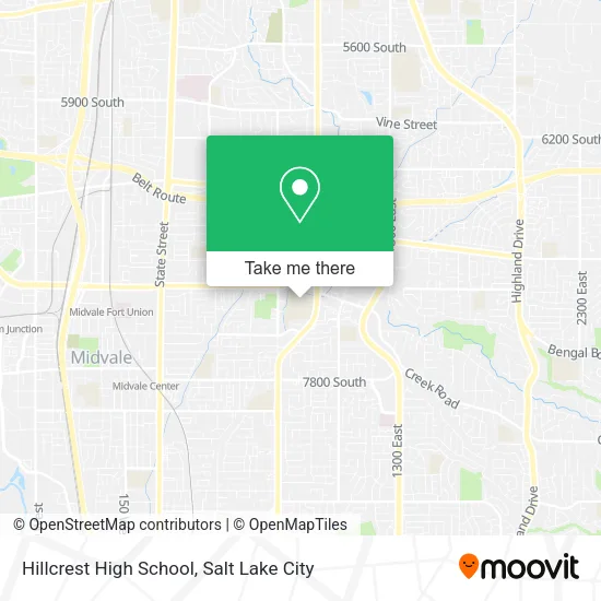 Hillcrest High School map