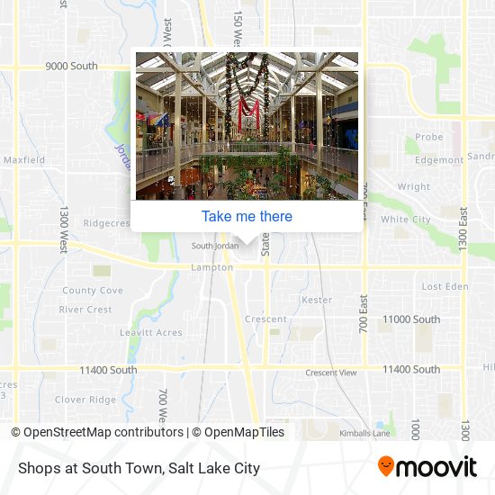 Mapa de Shops at South Town