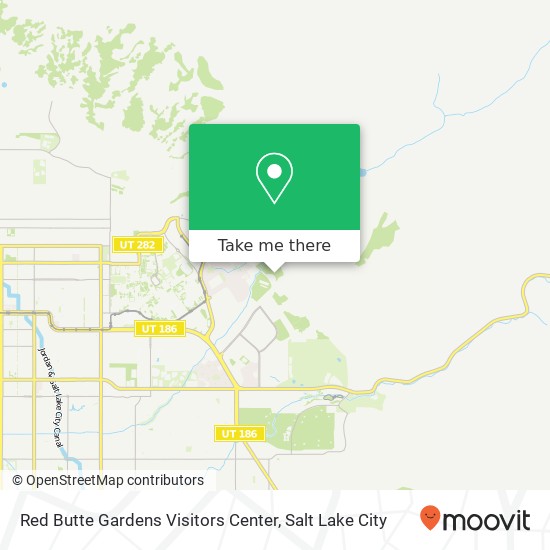 Red Butte Gardens Visitors Center map