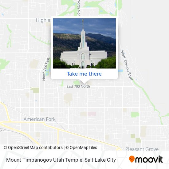 Mount Timpanogos Utah Temple map