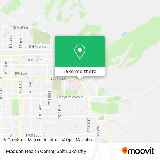 Madsen Health Center map