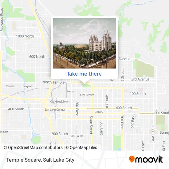 Temple Square map