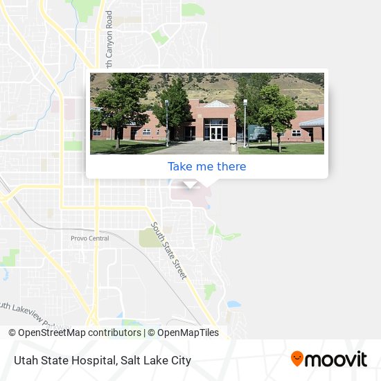 Utah State Hospital map