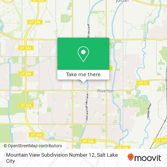 Mapa de Mountain View Subdivision Number 12